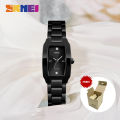 SKMEI New Women Fashion Watches Quartz Waterproof Watch Stainless Steel Simple Elegant Wristwatches watch for girls 1400. 