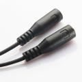 3.5mm Stereo Audio Male To 2 Female Headset Mic TRRS Y Splitter Cable Adapter - intl. 