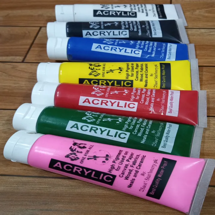Acrylic%20Color%20Paints%2075%20ml%20Tube%207%20Color%20Set%20White,%20Black,%20Red,%20Yellow,%20Pink,%20Green%20&%20Blue%20Color%20Art%20#%20OFADM-AC%20Tube-WBRYPGB-5PC-006%20-%20Image%205