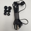 AcciOne By Jala Wired Earphones / Handfree with Mic - Noise Cancellation Active Mic  - Original AcciOne Handsfree / Hand free / Hands free - Deep Bass - Anit-break Joints - Black. 
