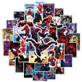 50PCS Marvel Spider-Man: No Way Home Stickers Black Spider-Man  Funny DIY Stickers Graffiti Travel Luggage Guitar Skateboard Cool Waterproof Sticker for Kid Toys. 