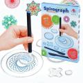 Educational Toys New Spirograph Deluxe Set Design Tin Set Draw Spiral School Supplies Children's Toys. 