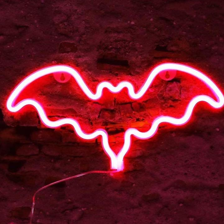 Bat Sign Neon light for wall decoration