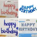 HAPPY BIRTHDAY FOIL BALLOON SET BIRTHDAY PARTY DECORATION FOIL BALLOON - 13 LETTERS FOIL BALLOON PACK. 