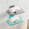 Wall Sticking Acrylic Soap Dish Plate Tray Holder. 