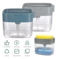 New Plastic Soap Dispenser Double Layer Kitchen 2 in1 Sponge Box With Soap Dispenser Sponge Scrubber Holder Case Kitchen Accessories. 