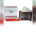 Unique Dark Brown - Leather Wallet For Men Horse Brand. 