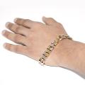 Excellent and Fine Quality golden and Selvar Plated Bracelet for men - No color Faded. 