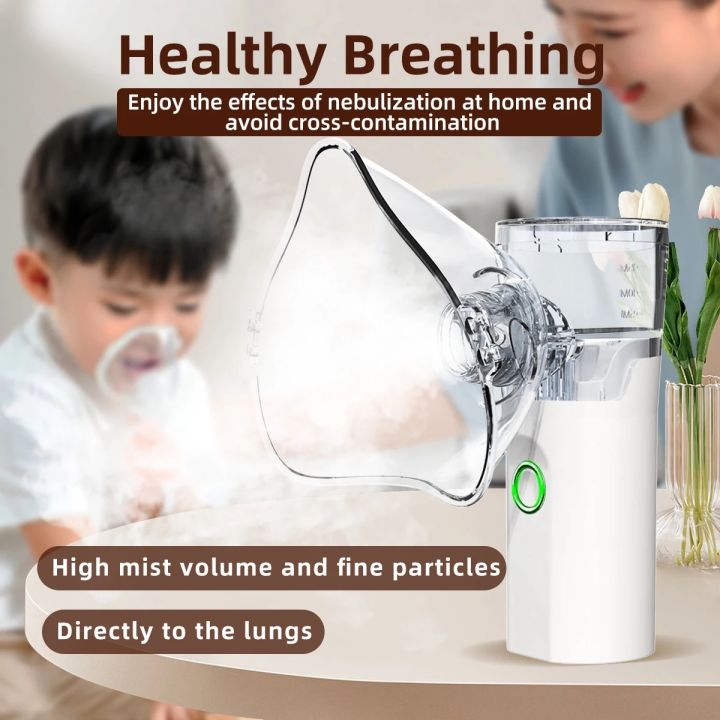 Mesh Nebulizer Portable USB Charging | Rechargeable Mini Inhaler for ...