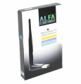 ALFA USB Wireless LAN Card with Antenna - Alfa Net Wifi Wireless-N USB Adapter Antenna Receiver Catcher - Soft AP Utility Super Fast 2.4 GHz 150 / 300 Mbps High Speed IEEE 802.11bgn Internet Dongle Network Card Windows Linux Computer Laptop PC wifi adater. 