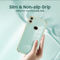 icasecover for Samsung Galaxy A10s Back Cover Luxury 6D Plating Frame Shiny Bling Phone Pounch Soft Silicone Square Phone Case. 