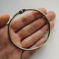 1pc Extra Large Hinged Keyring Split Ring Key Ring Jailers Fob 76mm Diameter. 
