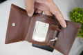 Genuine Leather Wallet for MEN – 3 Colors – 100% Pure COW Leather – Tri-Fold. 