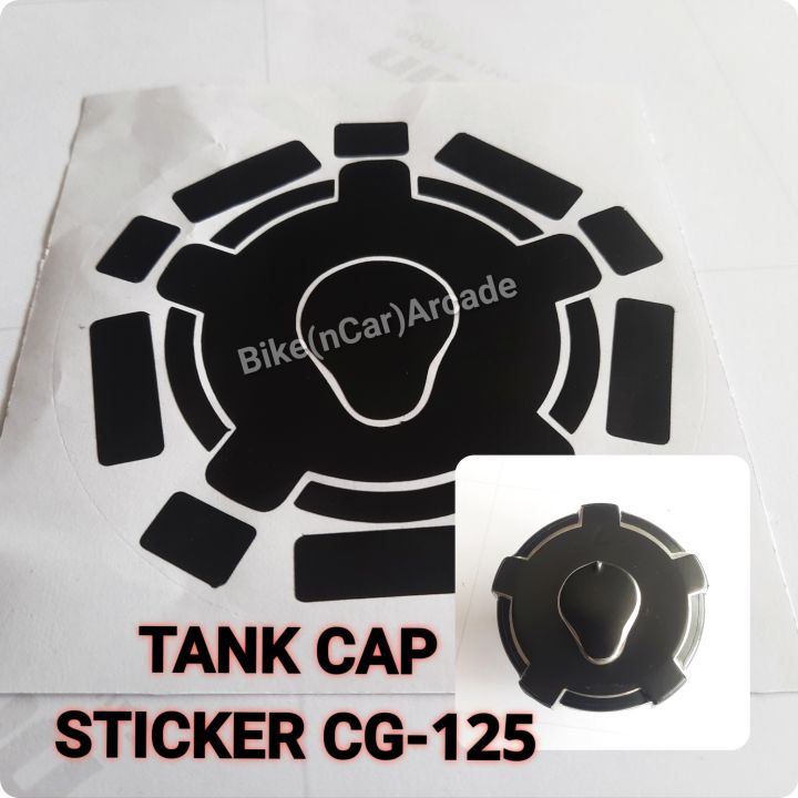 Tank Cap STICKER ONLY PVC Vinyl Cover For Tank Cap Honda CG125cc Waterproof Whole Wrap