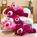 Cute Lotso Strawberry Sleep Bear Plush Doll Toy Story Soft Cushion Pillow Birthday Gift for Kids. 