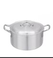 NATIONAL Silver Steel Cooking Pot (Pateli) (Degchi) Matel Finished Made in Pakistan Cooking Pots Handel (Handi) (Kitchen Ware) (Kitchen Utensils). 