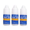 Pack of 5 Artificial Nails Glue MAGIC ARMOR Nail Glue for Acrylic Nails, Professional Nail Tip Glue Nail Glue for Press On Nails False Nails Fake Nails Tips Glue Adhesive Glue for Acrylic Art Broken Long Lasting 3g. 