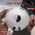 Wire Gauge Measuring Tool Kit &Gauge Thickness Tool Set Stainless Steel Metal Sheets Welding Material Thickness Gauge Dual-Sided. 