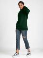 Plain Bottle Green Hoodies for Women. 