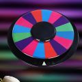 W3DD New Writable Round Shape DIY Color Tabletop Roulette Wheel of Fortune for Party Spinning Prize Wheel Double-Sided. 
