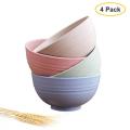 Wheat Straw Fiber Bowls Unbreakable Large Cereal Bowls Degradable kitchen Sets Eco-Friendly Salad Food Bowls. 