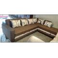 L shape sofa set. 
