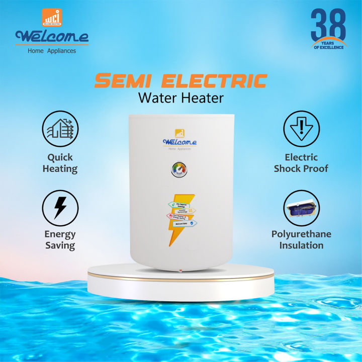 Welcome 50-Litres Semi Instant Electric Water Heater / Electric Water Geyser / Electric Geyser