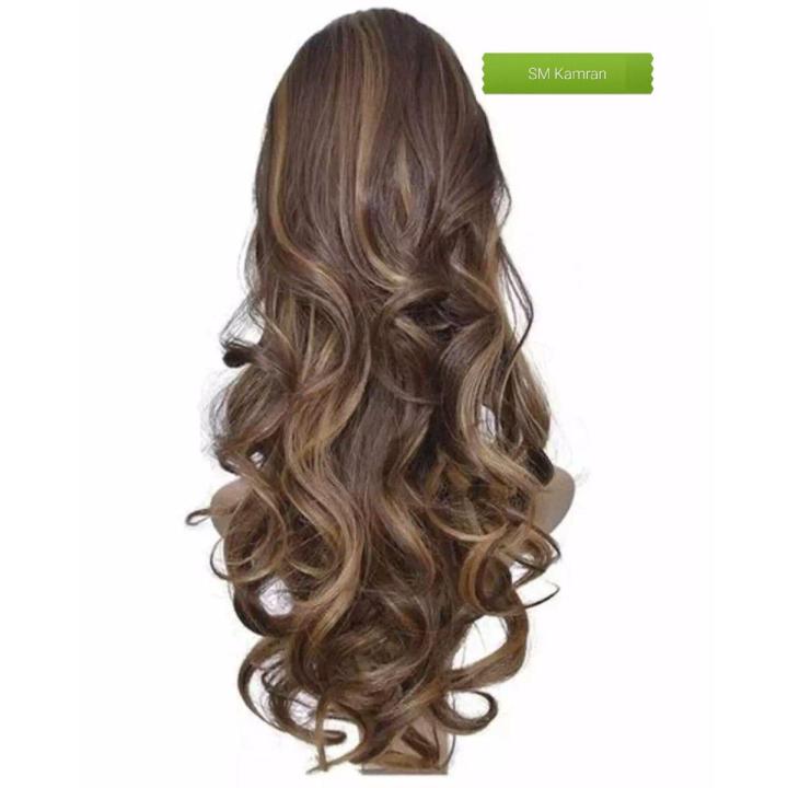 Matt Hair Curling Extension, look like Natural, Hair wig Sticking Color Hair Extensions Hair wig Sticking Color Double shade