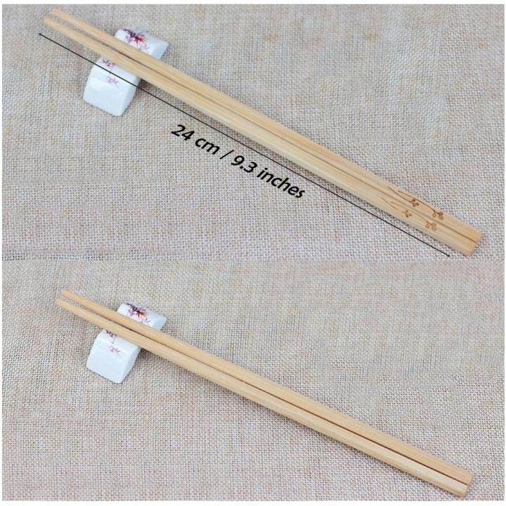20%20Pieces%20Reusable%20Chinese%20Natural%20Bamboo%20Chopsticks/Wood%20Chopstick%20Set%20For%20Eating%20Cooking%20-%20Image%204