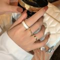Fashion Adjustable Dainty Rings For Women Anniversary Gift For Wife  Cute Cool Vintage Gold Plated Korean Ring For Girls Stylish Pack of 3 Rings For Girls Birthday Gift Wedding Rings Trendy Trendy Rings. 