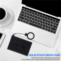 Storage Travel Case Silicone Protective Cover T7 Press Portable SSD External Solid State Drives. 