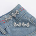 Bowknot Button Adjuster For Pants And Skirts Waist Tightener Adjustable Waist Buckle For Jeans No Sewing Required Maoxiu. 