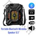 KTX 1222 6.5"inch Portable Bluetooth Wireless Speaker With FREE Wired Mic/Rechargeable Big Sound System Loud Speaker/High Stereo Bass & Woofer Home MP3 Player Mobile Speaker for PC Computer & Laptop/Support USB, SD Card, FM Radio. 