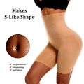 Nylon Half Body Shaper for Ladies with Waist Cincher Belt for Belly Fat Women Tummy Trimmer High Waist Shorts for Underwear Free Size Fits 60 - 90 KG (32-40 Inch). 