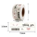 120pcs Cute Sanrio Kuromi My Melody Stickers Roll Kawaii Cartoon Thank You Sealing Labels Sticker Anime Vinyl Decoration Decals. 