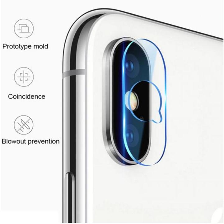 For iPhone X / Xs / XSMAX Back Camera Lens Protector Tempered Glass Clear For iPhone Xs Max