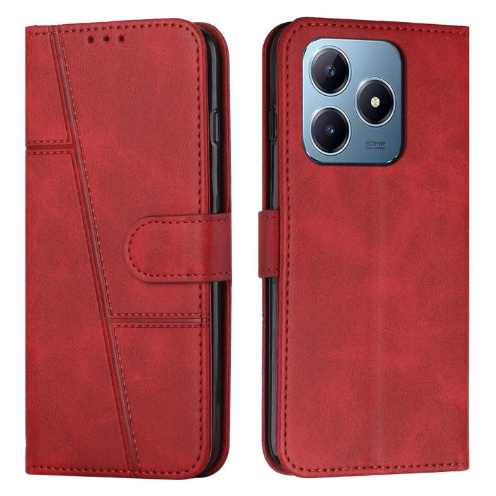Phone Case for Realme Note 60X Note 60 - PU Leather Case - Card Slot Design