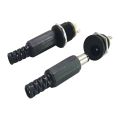 DC12V 5.5 x 2.1mm Plastic Male Plugs DC022 DC Power Socket Female Jack Screw Nut Panel Mount Connector. 