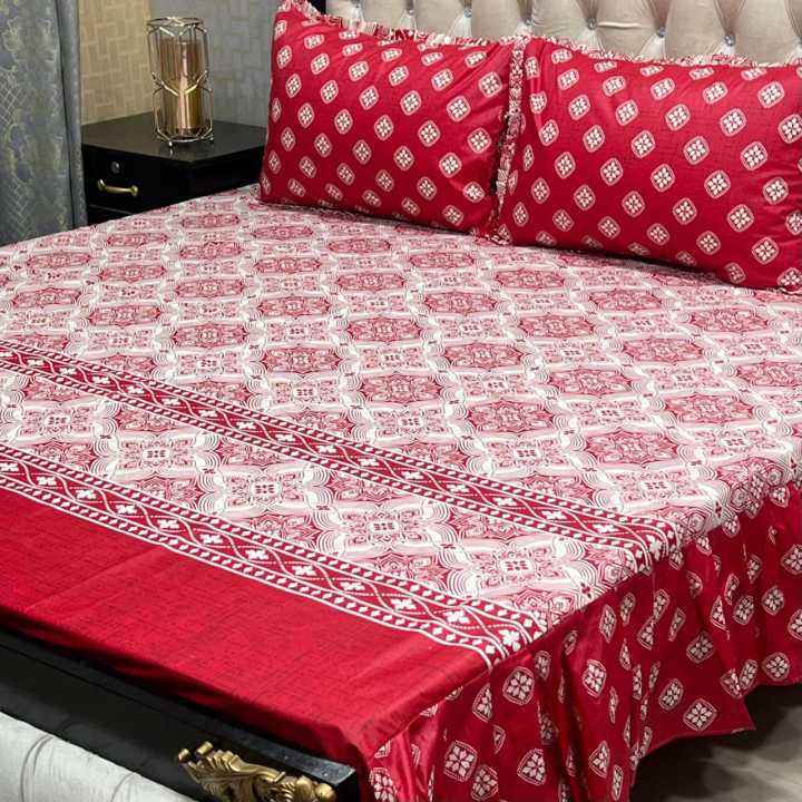 Elegant%20Floral/Leaf/Bamboo%20Pattern%20Cotton%20Bed%20Sheet%20Set%20-%20Soft%20Hypoallergenic%20Fabric%20-%20Double/Queen%20Size%20-%20Image%205