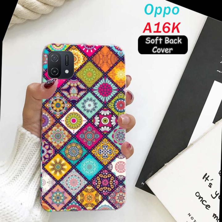Oppo A16K Cover Case Art Floral - Soft Case Cover