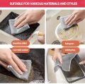Techmanistan Wire Dishwashing Rag - Multipurpose Dish Cleaning Cloth, Reusable Kitchen Cleaning Cloth Dirt Remover, Non-Scratch Scrubbing Wire Dishwashing Cleaning Scrubber. 