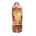 2L Sports Bottle with Straw Portable Summer Outdoor Fitness Hiking Bicycle Drinking Bottle Black. 