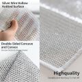 New (Pack of 10) Steel Wire Scrub Rags – Heavy-Duty Kitchen Cleaning Cloths for Dishes, Cookware, and Surfaces – Non-Scratch and Durable Mesh Dishwashing Pads. 