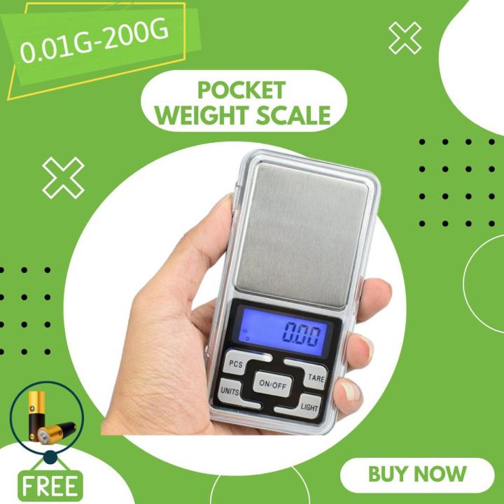 Digital Pocket Weight Scale 200g x 0.01g Gram Scale use for Gold, Jewelry, and kitchen purposes