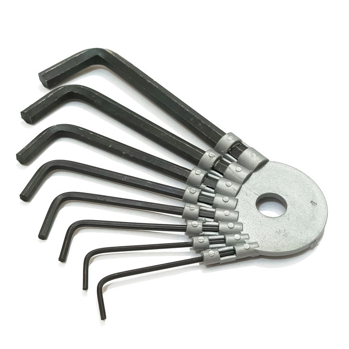 HUAFENG L Shape Hex spline Keys Screwdriver Diy Hand Tools | 8PC Hexagon Key Wrench Repair Set 1.5mm 2mm 2.5mm 3mm 3.5mm 4mm 5mm 6mm Allen key Tool Kit for Bicycle Bike and Motorcycle