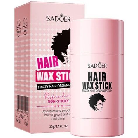 SADOER  Hair Wax Stick Pure Natural Strong Shaping Messy Hair Treatment Liquid Hair Trimming Wax Stick 30g SD34012