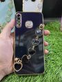 Tecno Spark 4 Back Cover + Love Heart Bracelet Chain Luxury 6D Plating Soft Case Camera Lens Protection -Tecno Spark 4 Girls Back Cover. 