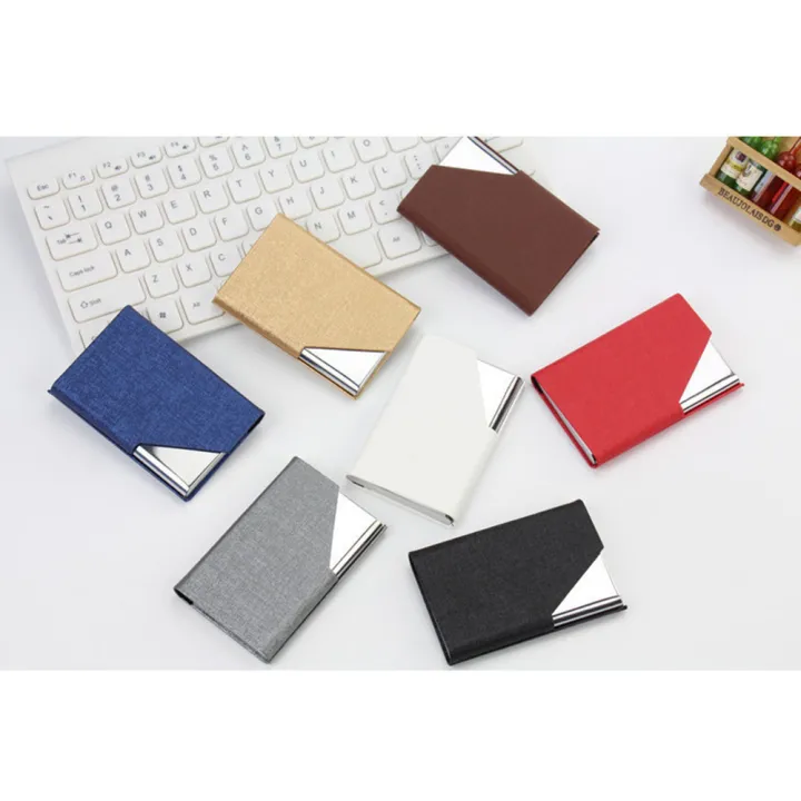 Women'S%20Card%20Holder%20Elegant%20Business%20Card%20Metal%20Wallet%20Storage%20Case%20Stainless%20Steel%20Pu%20Leather%20for%20Business%20Professionals%20Daily%20Use%20Travel%20Accessory%20Gift%20Option%20Office%20Essential%20-%20Image%208