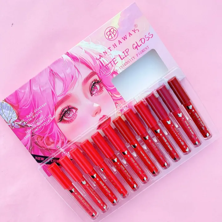 Pack%20of%206%20&%2012%20Lipgloss%20Matte%20Nude%20Reddish%20Shades%20Lipglosses%20Lipsticks%20%20-%20Matte%20Liquid%20Lipgloss%20Tray%20-%20Long%20Lasting%20-%20Water%20Proof%20Lipgloss%20-%20Image%202