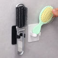 Comb Holder Bathroom Wall Hanging Comb Storage Rack Hair Clip Organizer Air Cushion Comb Holder Creative Plastic Rack 1Pcs. 
